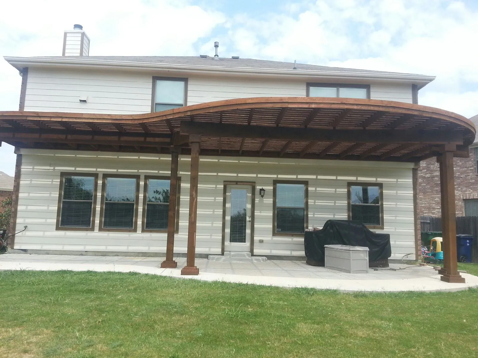 Arbor curved — Fence Max Texas project