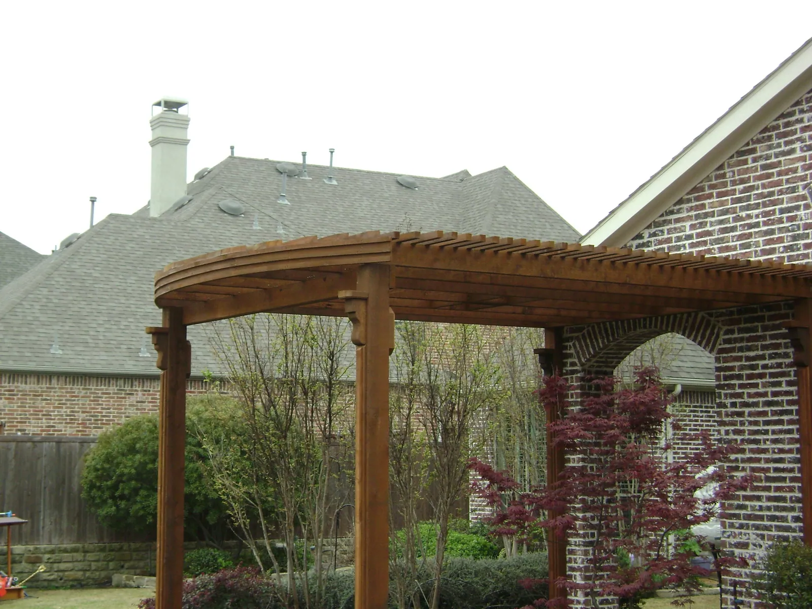 Arbor arched front — Fence Max Texas project