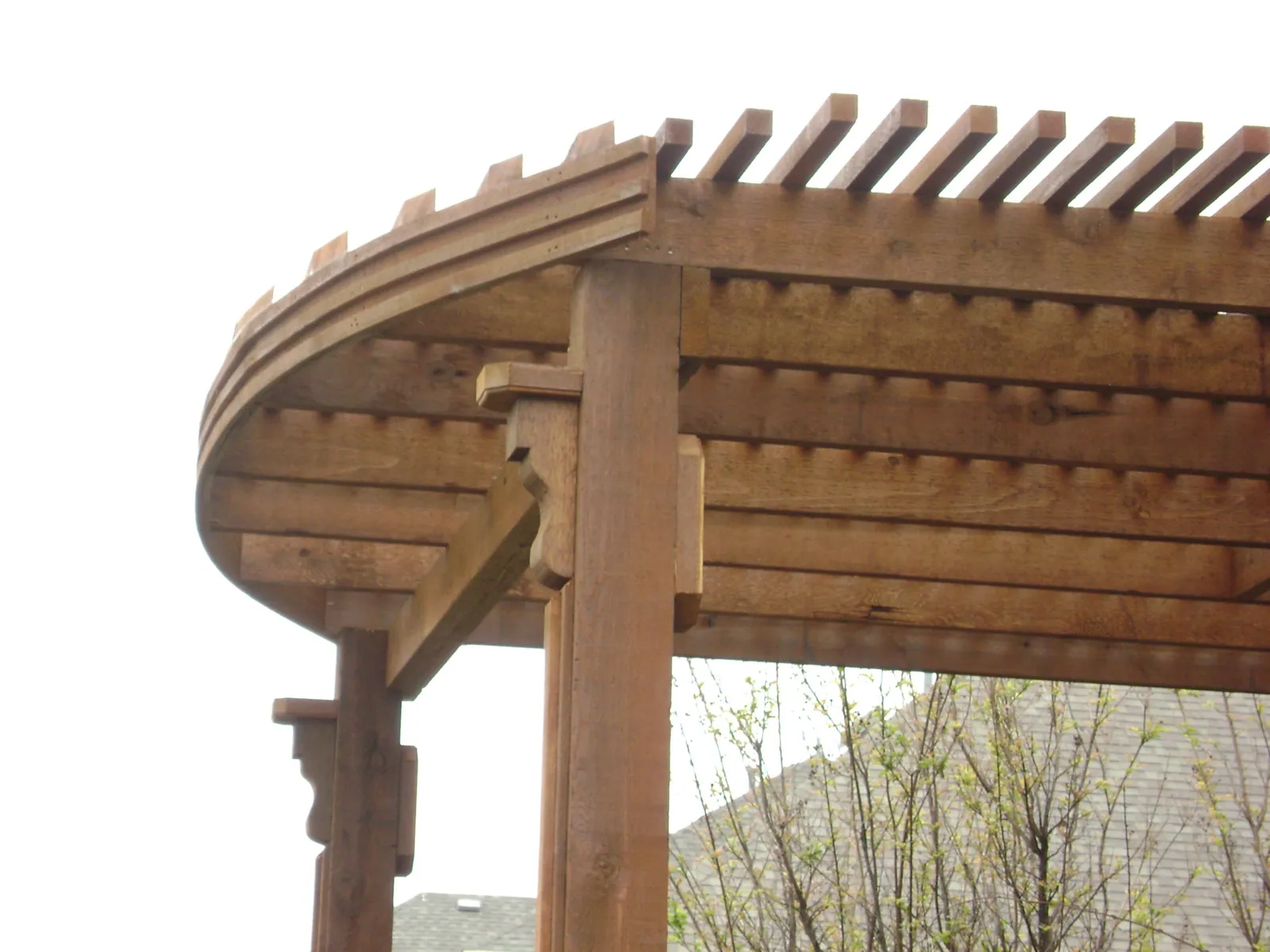 Arbor arched front — Fence Max Texas project