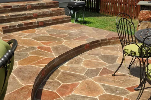 STAMPED CONCRETE — Fence Max Texas project