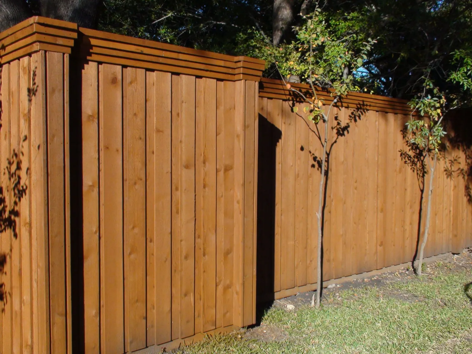 Triple Trim Column Design Board on Board Fence