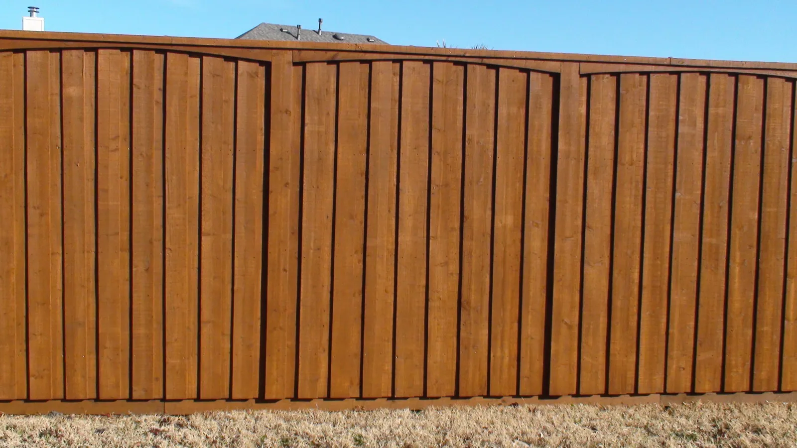 Board on board fence picture frame arches — Fence Max Texas project