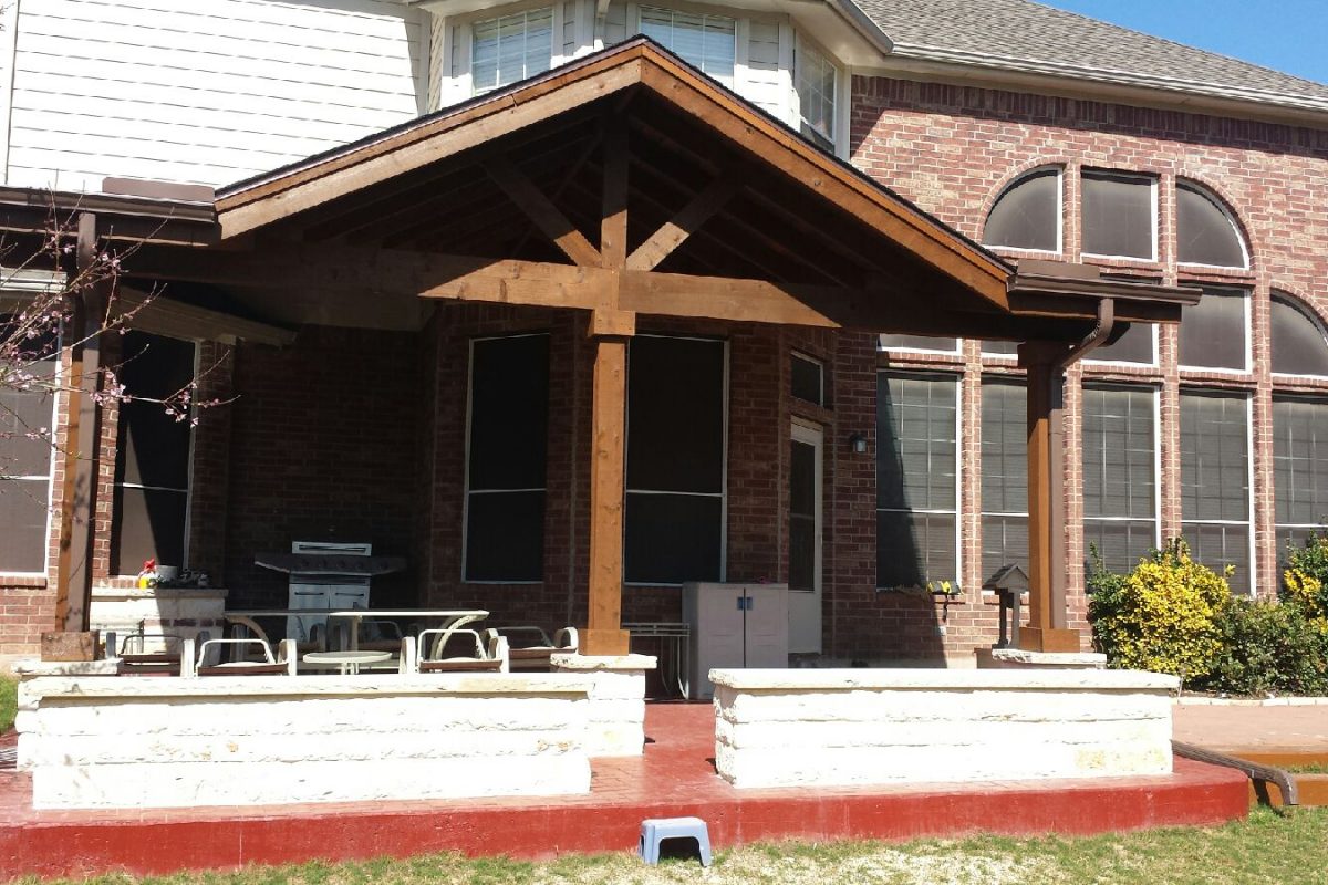 411 - Patio cover flat sides with large gable