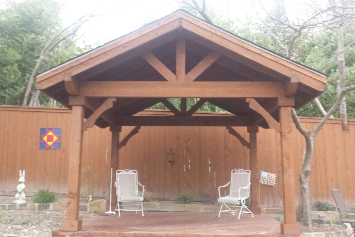 420 - Patio cover - Single gable free standing